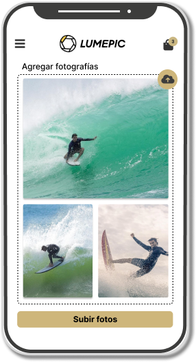 Photographers landing page hero section